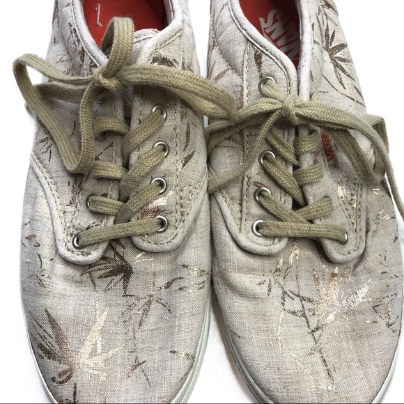 Vans Sneakers Metallic Gold Palm Leaf - Picture 6 of 8